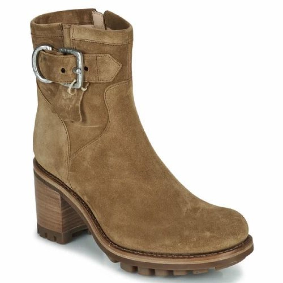 Ankle Boots / Boots Women * | Freelance Justy 7 Small Gero Buckle