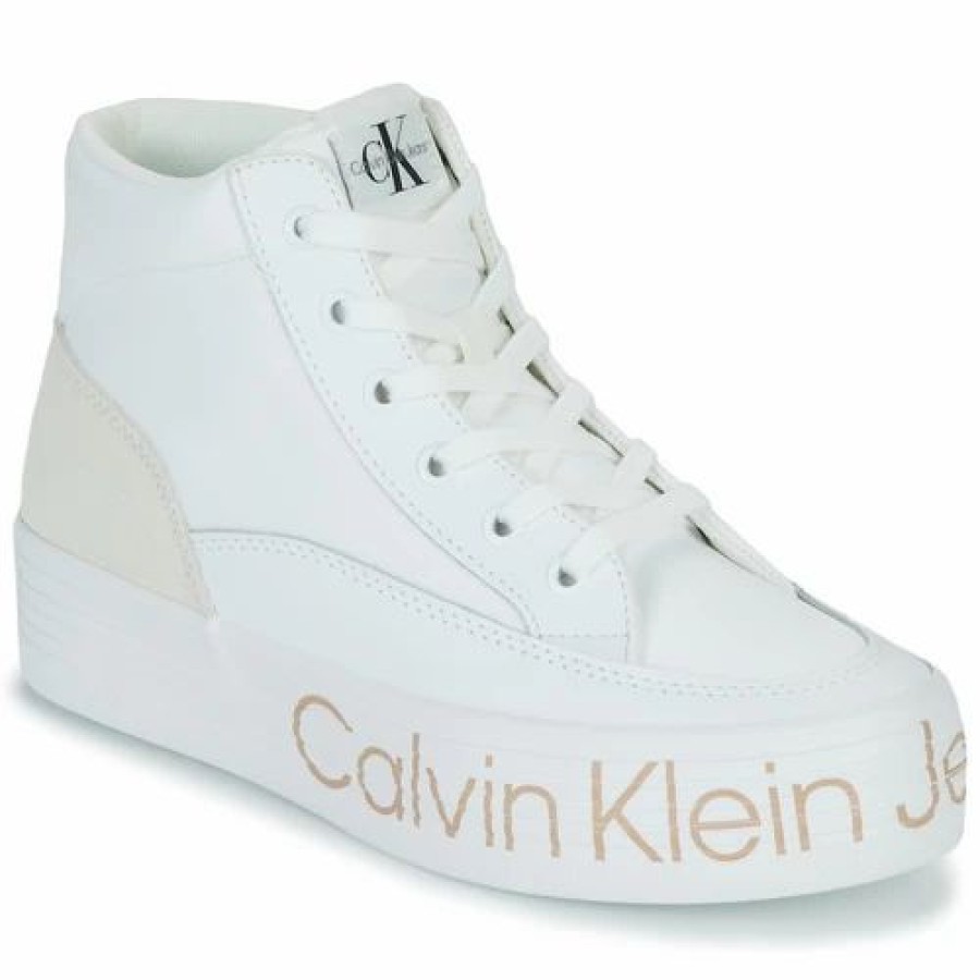 Trainers Women * | Calvin Klein Jeans Vulc Flatf Mid Wrap Around..