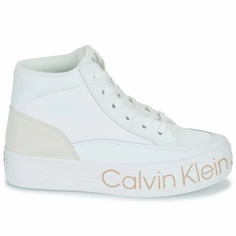 Trainers Women * | Calvin Klein Jeans Vulc Flatf Mid Wrap Around..