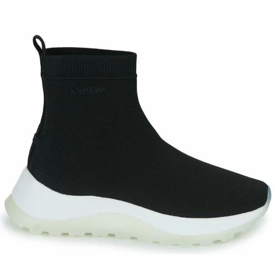 Trainers Women * | Calvin Klein Jeans 2 Piece Sole Sock Boot Knit