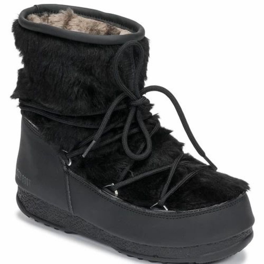 Boots Women * | Moon Boot Moon Boot Monaco Low Fur Wp